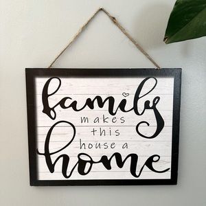 BUNDLE 3/$20 Cute wooden sign 8”x10” with rope decor
